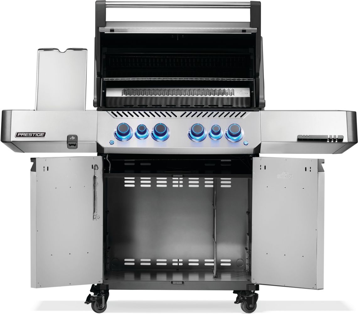 Napoleon Grills 66 Inch Prestige 500 Gas Grill Cart with Infrared Side and Rear Burners