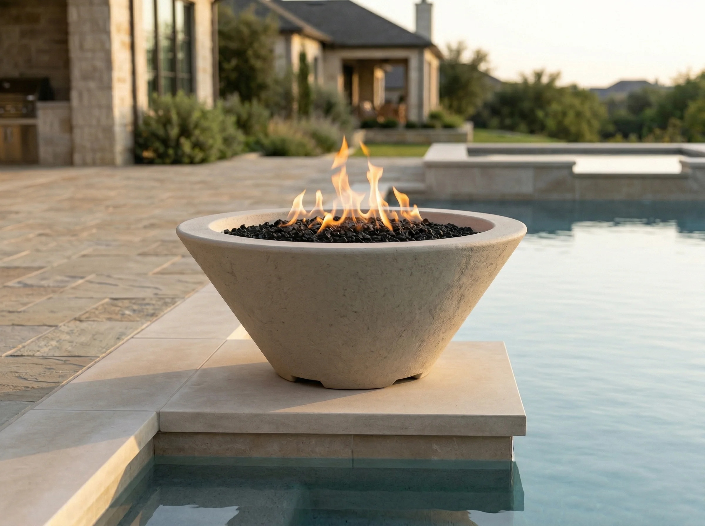 Prism Hardscapes 24 Inch Verona Gas Fire Bowl