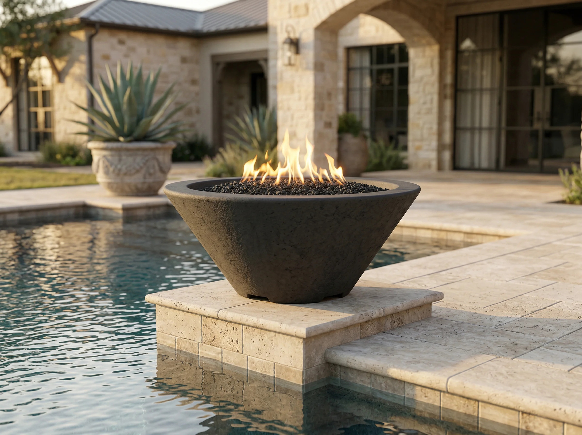 Prism Hardscapes 24 Inch Verona Gas Fire Bowl