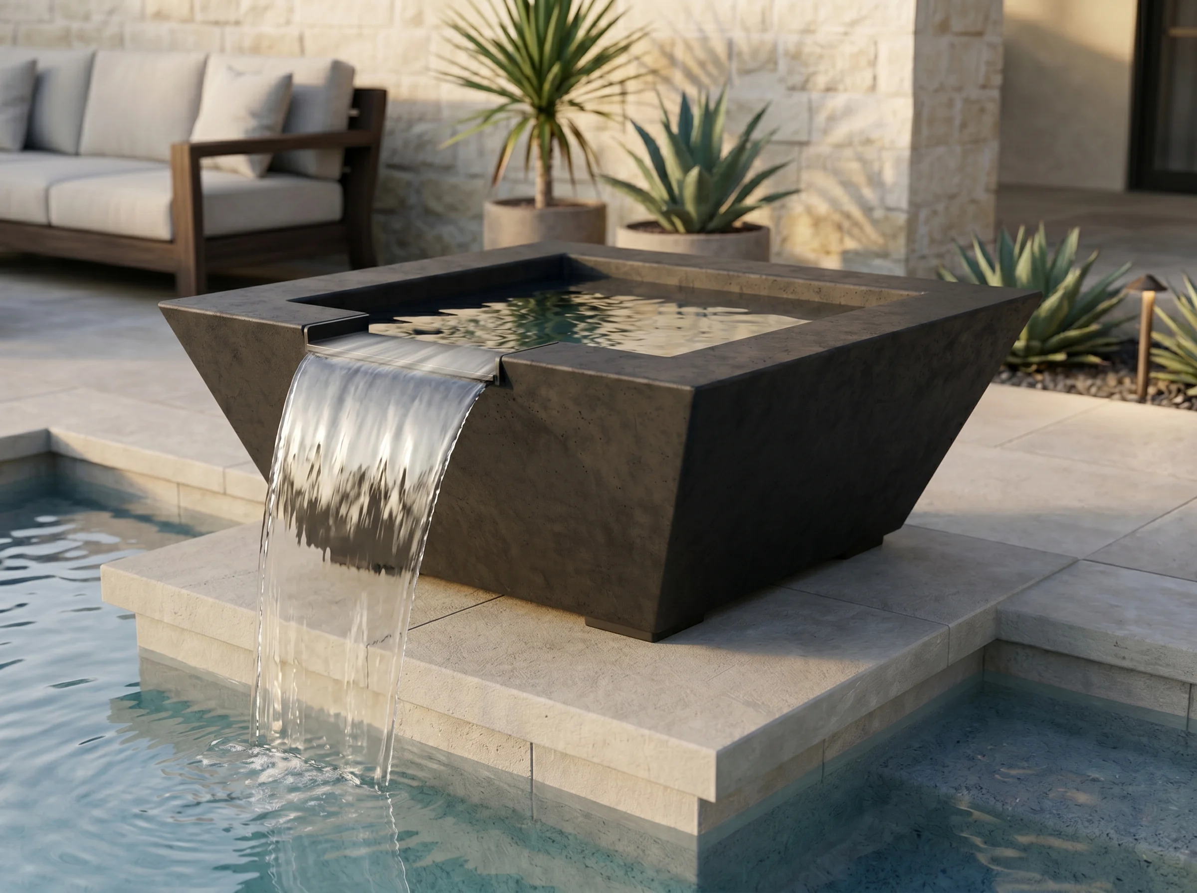Prism Hardscapes 24 Inch Lombard Pedestal Water Bowl