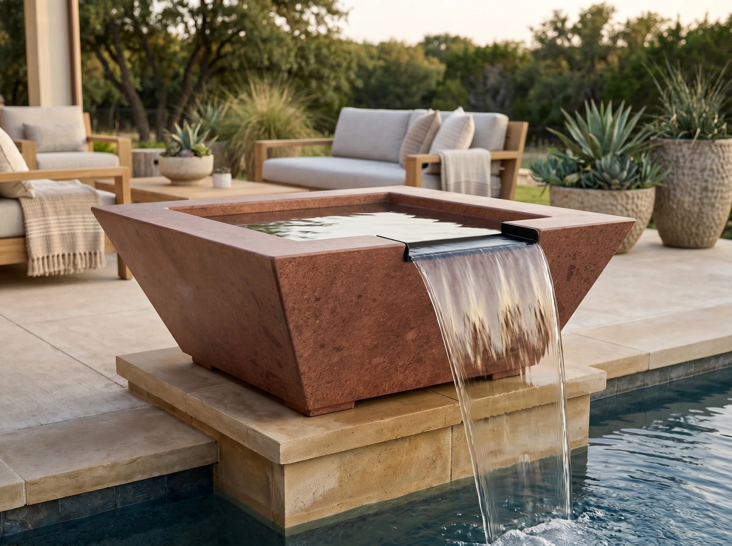 Prism Hardscapes 24 Inch Lombard Pedestal Water Bowl