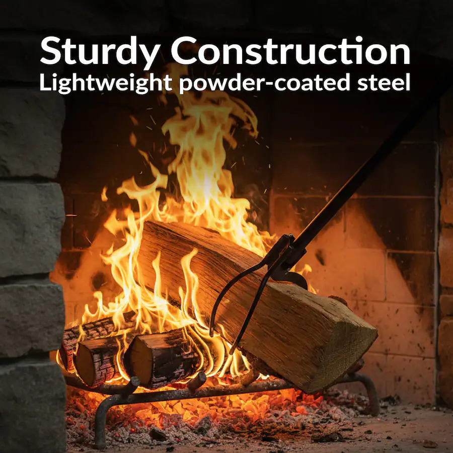 Sunnydaze 36 Inch Heavy-Duty Fire Pit Log Grabber - Set of 12
