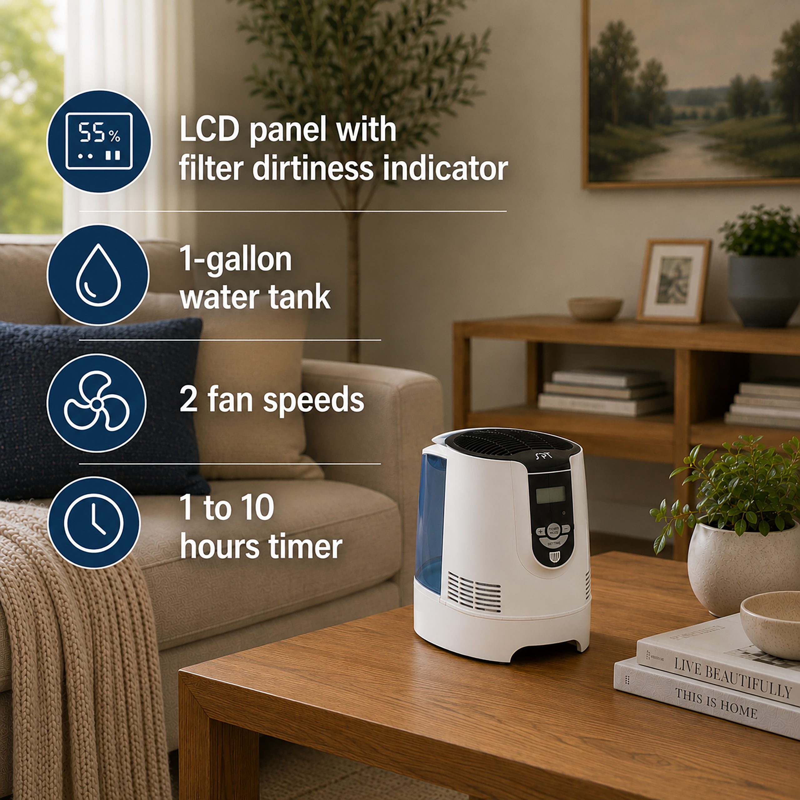 Sunpentown Digital Evaporative Humidifier
