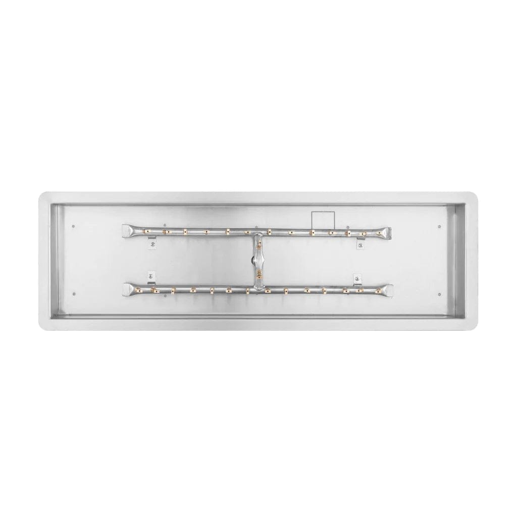 The Outdoor Plus 96 x 12 Inch Rectangular Drop-In H-Style Bullet Burner Kit