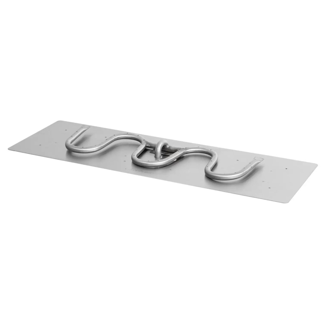 The Outdoor Plus 48 x 18 Inch Switchback Rectangular Flat Pan Burner Kit
