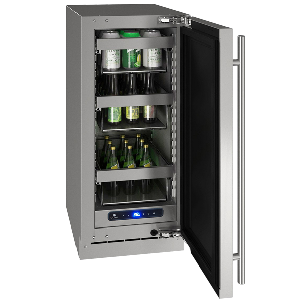 U-Line 15 Inch 5 Class Crescent Ice Machine with Solid Door