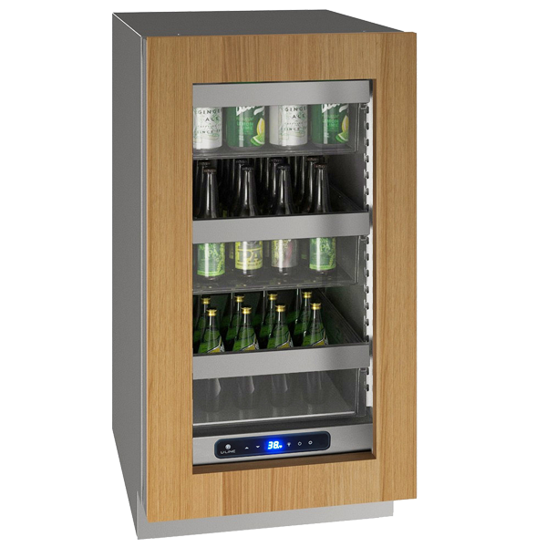 U-Line 18 Inch 5 Class Refrigerator with Glass Door