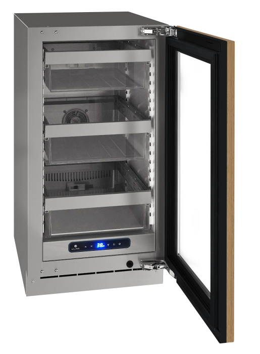 U-Line 18 Inch 5 Class Refrigerator with Glass Door