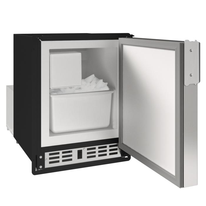 U-Line 14 Inch 230V Marine Crescent Ice Machine - Flange to Cabinet