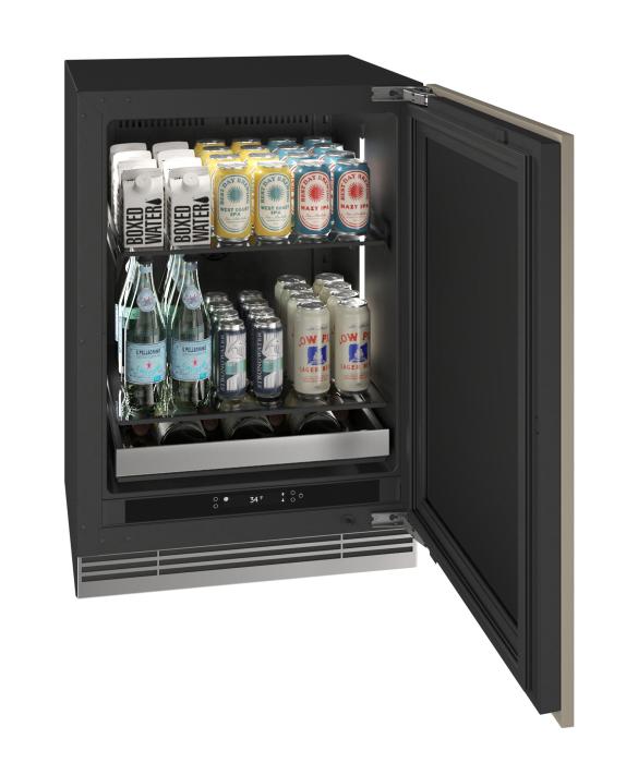 U-Line 24 Inch Home Beverage Center with Solid Door
