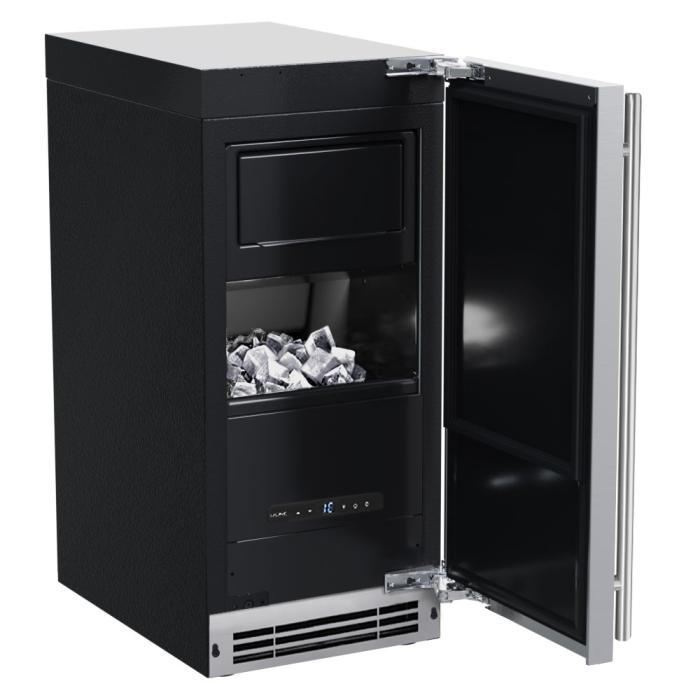 U-Line 15 Inch 1 Class Craft Clear Ice Machine with Pump