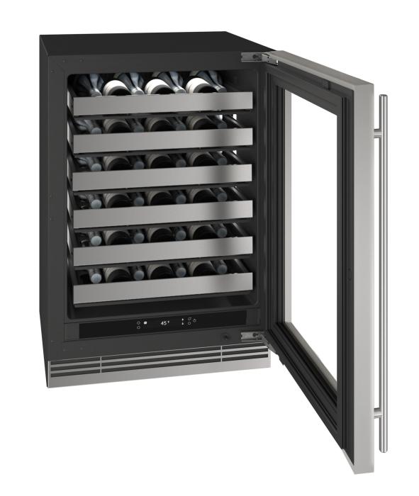 U-Line 24 Inch Wine Refrigerator with Glass Door