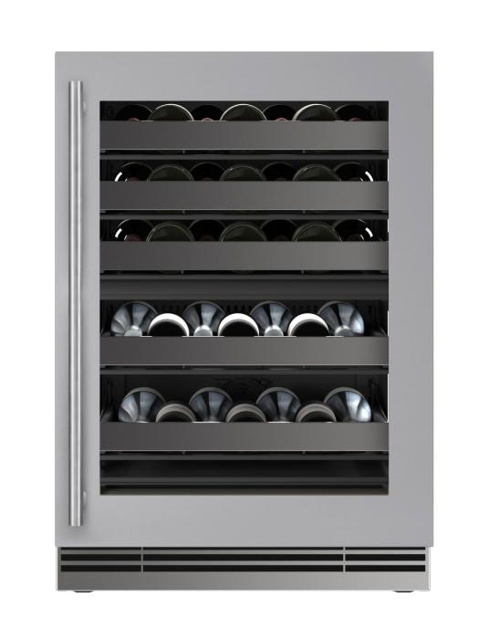 U-Line 24 Inch Dual Zone Wine Refrigerator with Glass Door