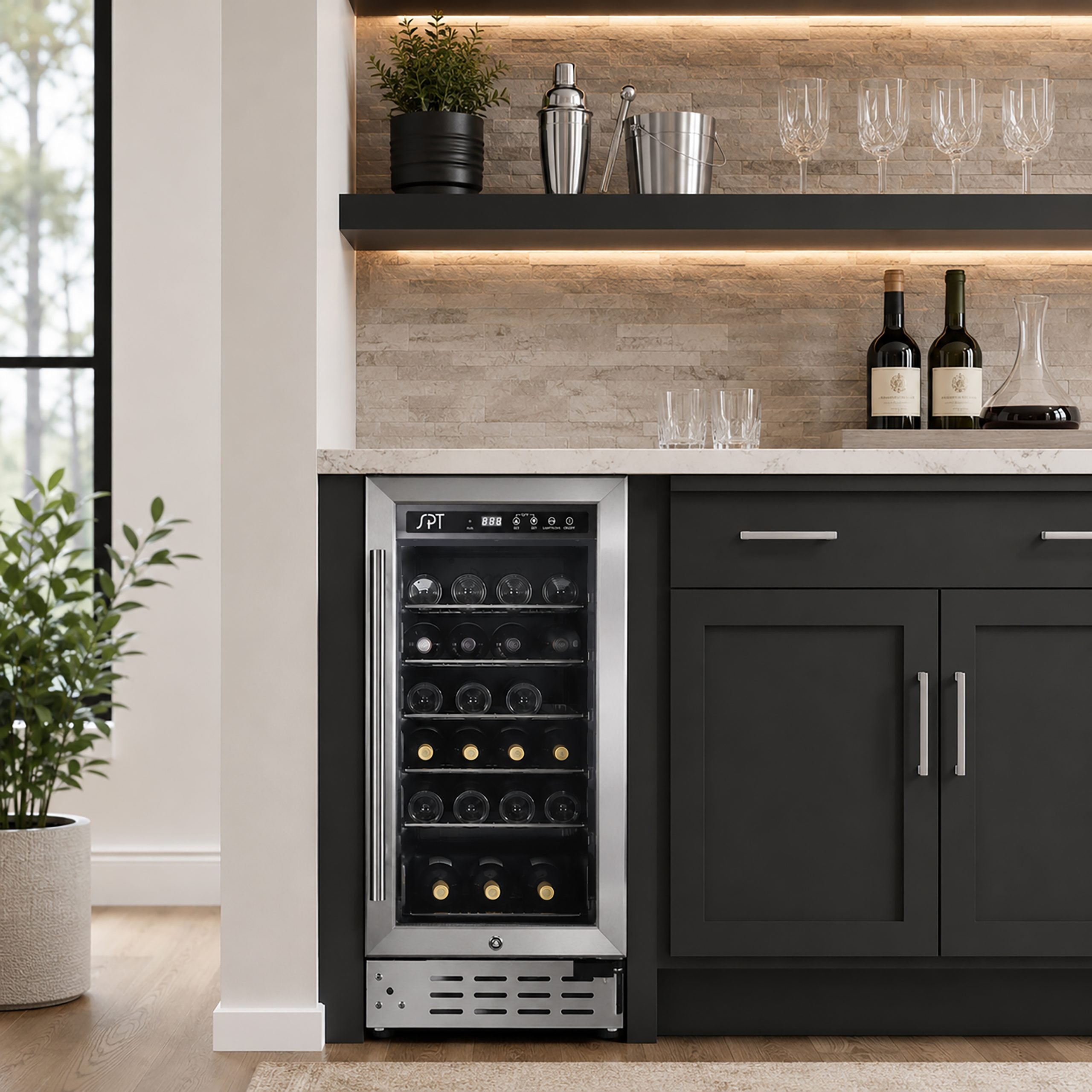 Sunpentown 33-Bottle Under-Counter Wine Cooler
