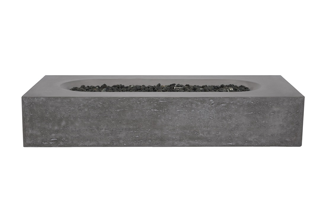 Pyromania Fire Features 60 x 30 Inch Alchemy GFRC Gas Fire Table - Push Button Ignition