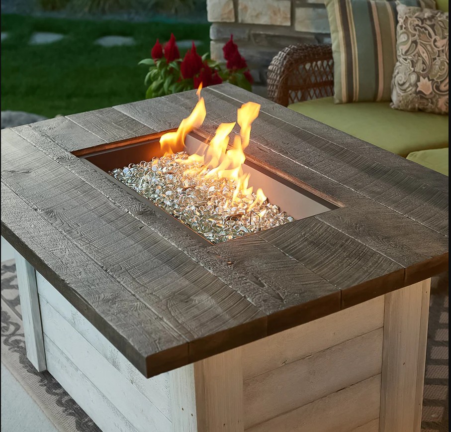 Outdoor Greatroom Company 48 Inch Alcott Gas Fire Pit Table - Direct Spark Ignition