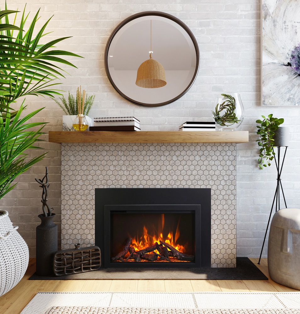 Amantii 26 Inch Traditional Smart Electric Fireplace Insert