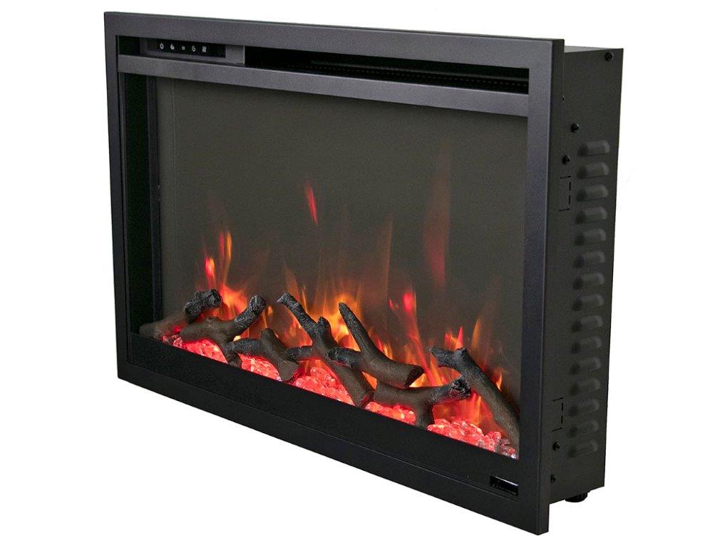 Amantii 30 Inch Traditional Extra Slim Built-In Smart Electric Fireplace