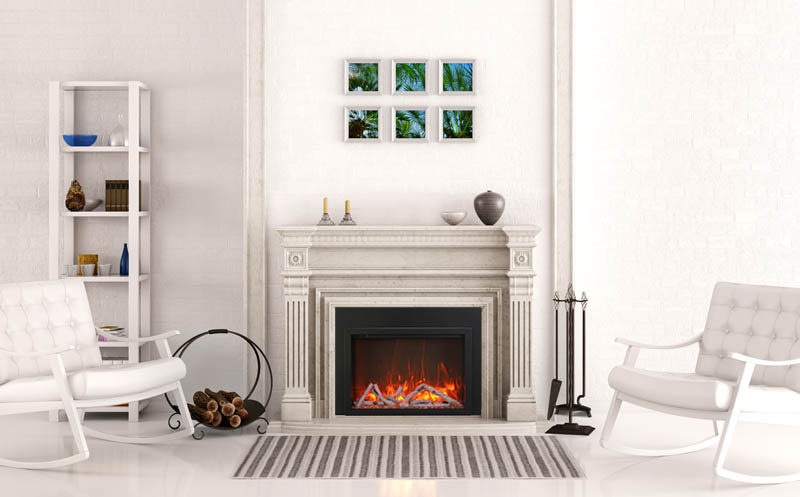 Amantii 38 Inch Traditional Smart Electric Fireplace Insert