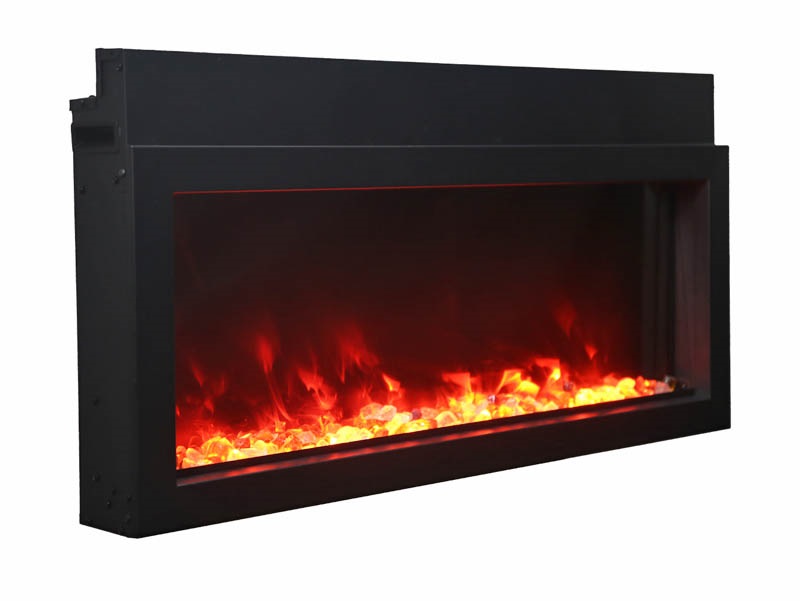 Amantii 40 Inch Panorama Extra Slim Built-In Smart Electric Linear Fireplace