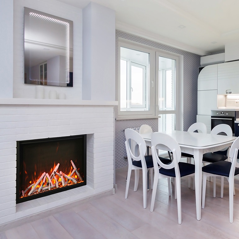 Amantii 44 Inch Traditional Built-In Smart Electric Fireplace