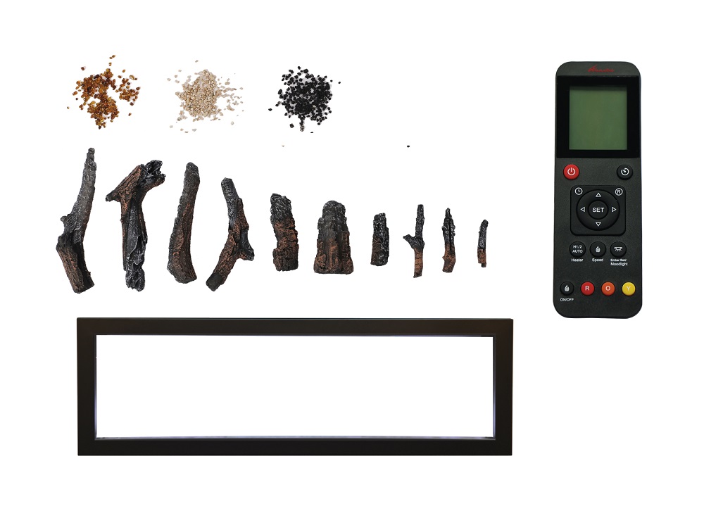 Amantii 72 Inch Panorama Deep Built-In Smart Electric Linear Fireplace