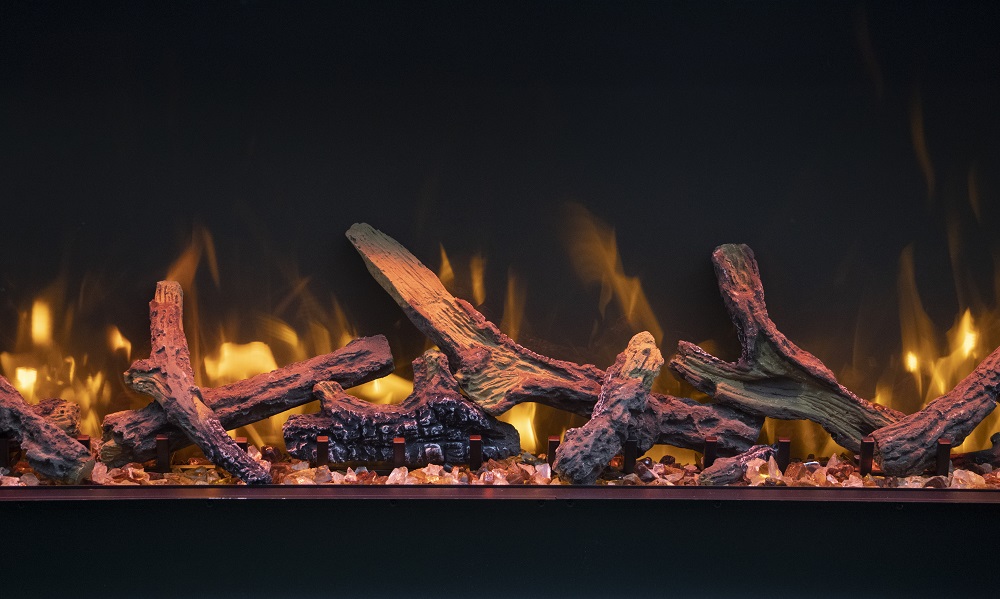 Amantii 72 Inch Tru-View Extra Tall XL Built-In Smart Electric Linear Fireplace