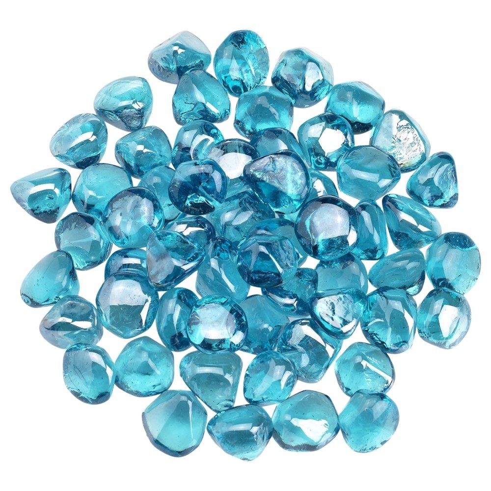 American Fireglass Zircon Luster Fire Glass - 30 lb