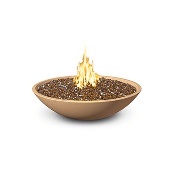 American Fyre Designs 40 Inch Marseille Gas Fire Bowl with Water Spout