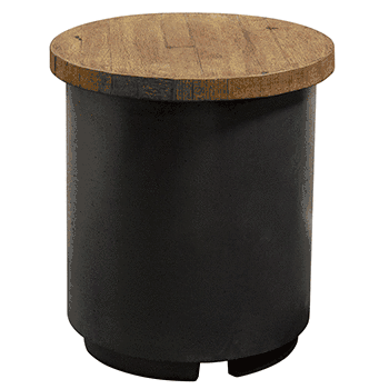 American Fyre Designs Contempo End Table and Propane Tank Holder