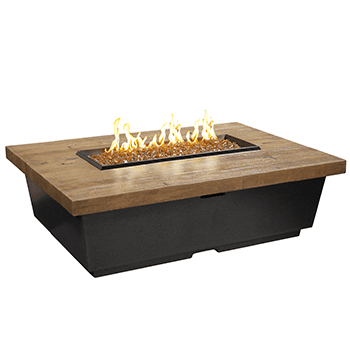 American Fyre Designs Contempo Rectangle Gas Firetable