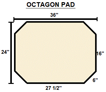 American Panel 24 x 36 Inches Autumn Octagon Type 2 Stove Board