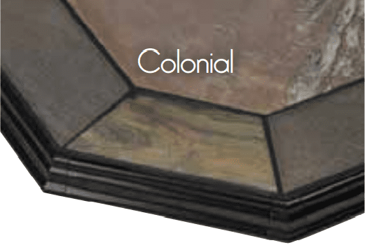 American Panel 54 x 54 White Sand Colonial Edge Type 2 Hearth Board
