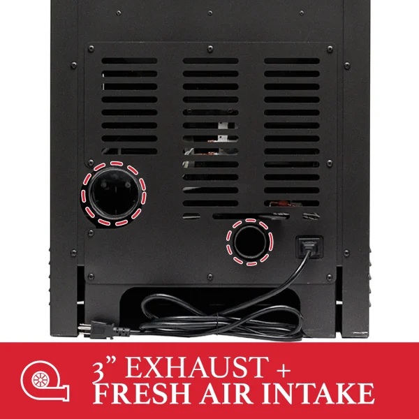 US Stove 19 Inch Ashley AP5613-W Pellet Stove - 40 Pound Hopper