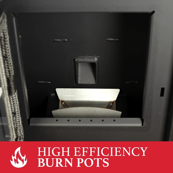 US Stove 19 Inch Ashley AP5613-W Pellet Stove - 40 Pound Hopper