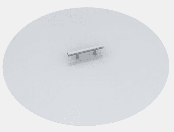 Arteflame 40 Inch Classic Steel Charcoal Grill with 5 Accessory Bundle - High Round Base