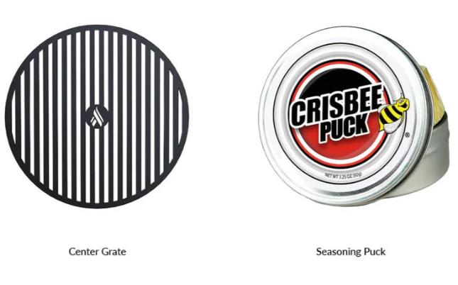 Arteflame 40 Inch Steel Classic Charcoal Fire Pit with Cooktop - 2 Accessory Bundle