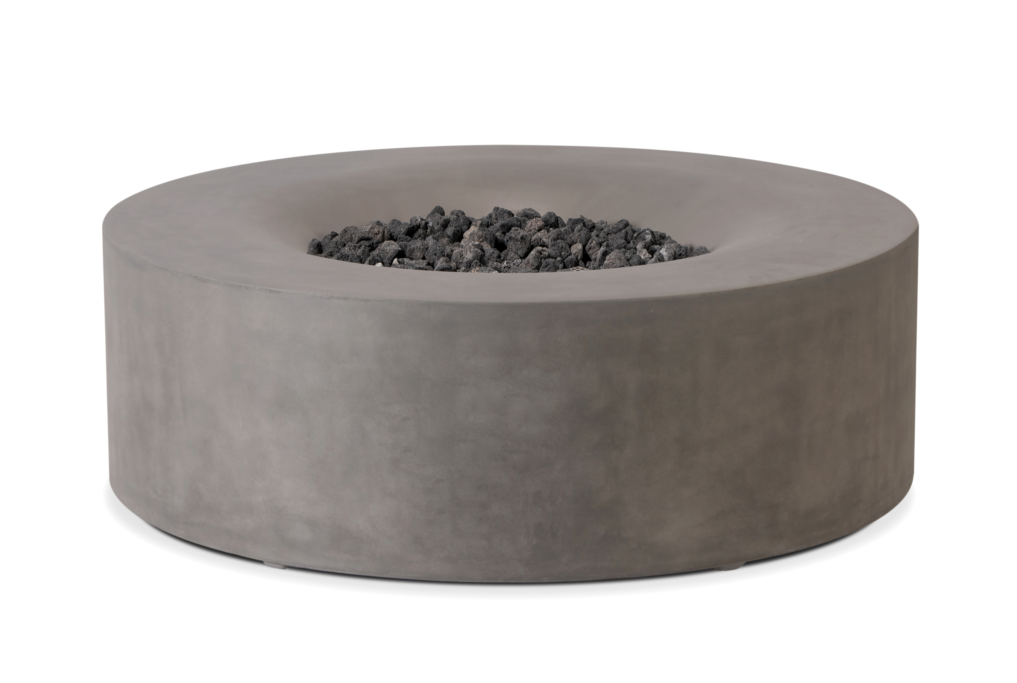 Pyromania Fire Features 42 Inch Avalon Round GFRC Gas Fire Table - Push Button Ignition