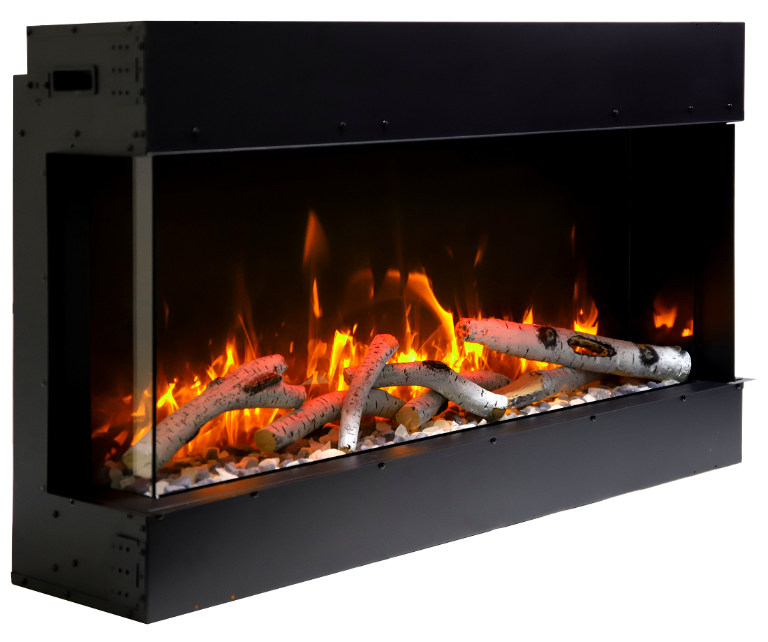 Remii 34 Inch Smart Built-In Bay Front Electric Fireplace