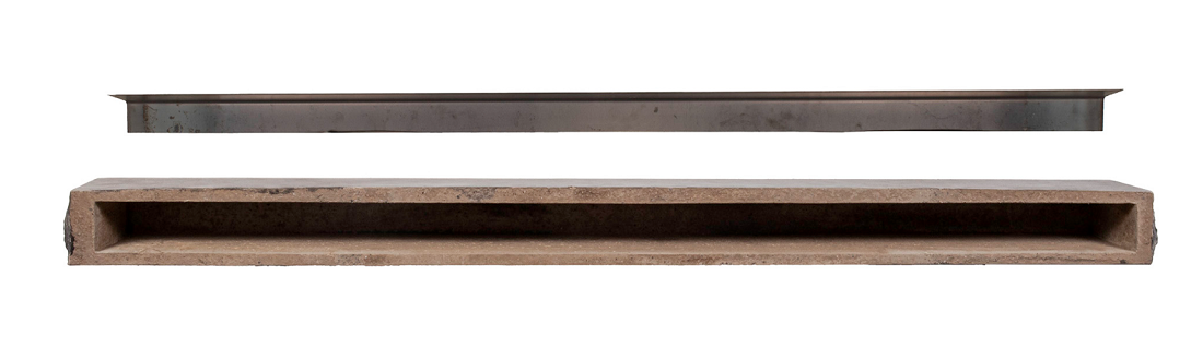 Pearl Mantels 60 Inch Natural Cut Stone Non-Combustible Mantel Shelf
