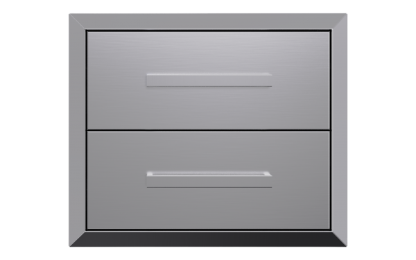 Bear Grill 18 Inch 304 Stainless Steel Soft Close Double Drawers