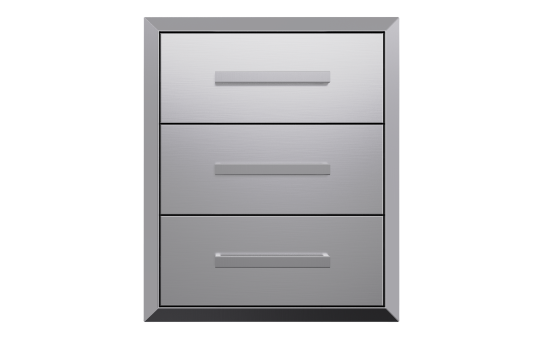 Bear Grill 18 Inch 304 Stainless Steel Soft Close Triple Drawers