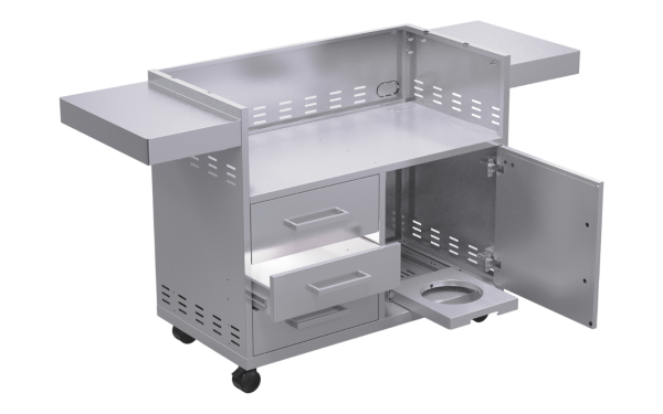 Bear Grill Stainless Steel Cart for 5-Burner Gas Grills