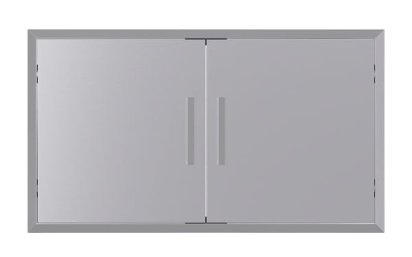 Bear Grill 42 Inch 304 Stainless Steel Soft Close Double Doors