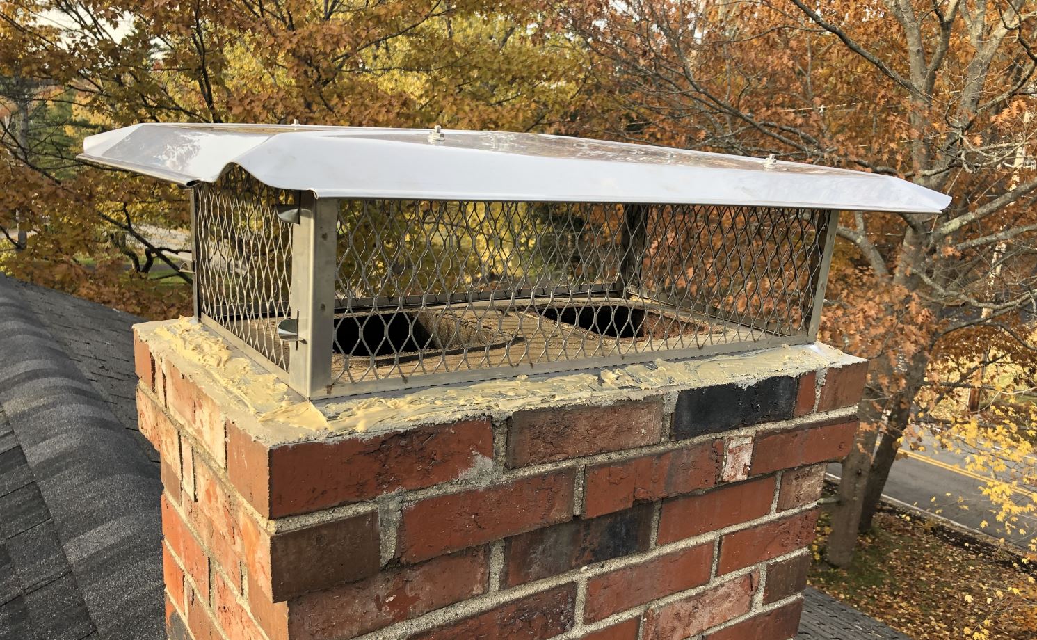 BigTop 14 in. x 26 in. Stainless Steel Hinged Multi-Flue Chimney Cover