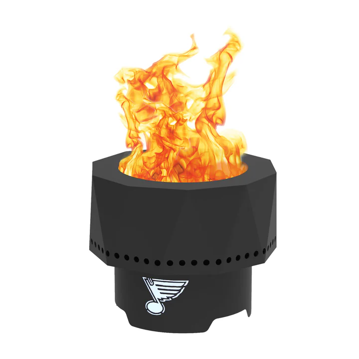 Blue Sky NHL St. Louis Blues Smokeless Steel Portable Wood Burning Fire Pit