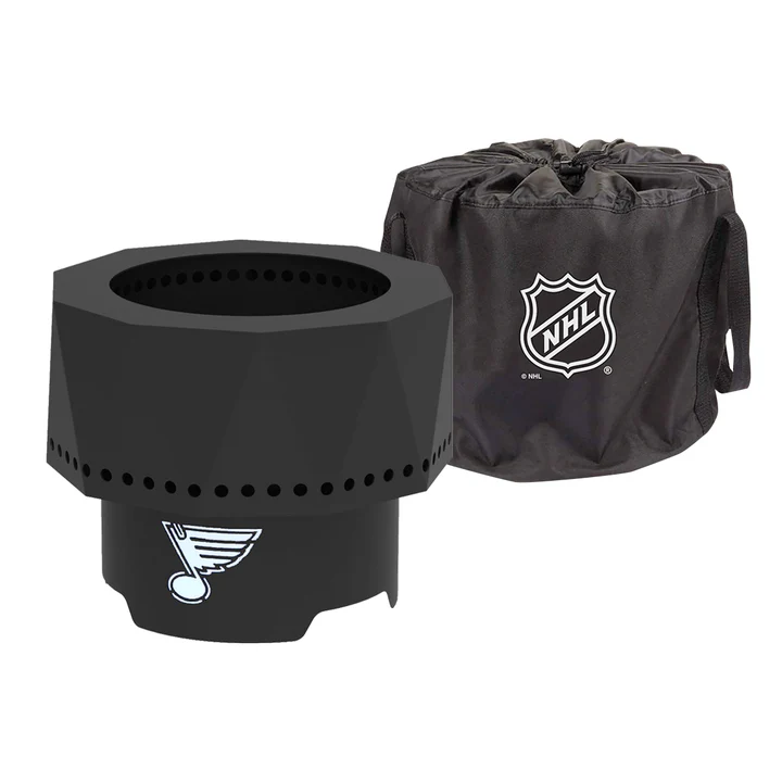 Blue Sky NHL St. Louis Blues Smokeless Steel Portable Wood Burning Fire Pit