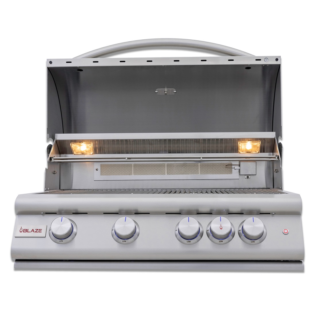 Blaze Grills 32 Inch 4-Burner Premium LTE Gas Grill with Rear Burner and Built-in Lighting System
