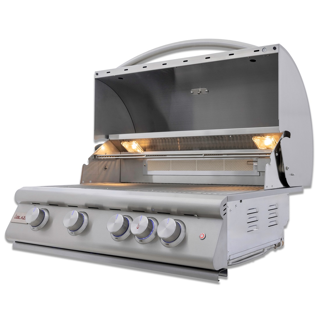 Blaze Grills 32 Inch 4-Burner Premium LTE Gas Grill with Rear Burner and Built-in Lighting System