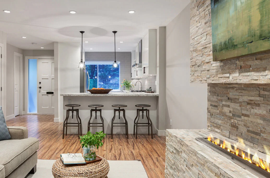 Bio Flame 38 Inch Stainless Steel Ethanol Fireplace Burner